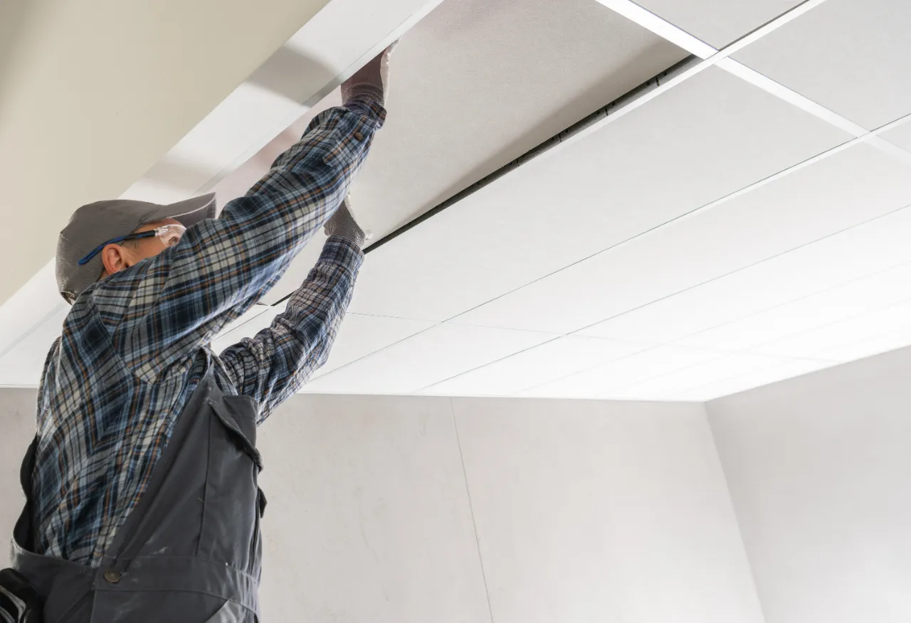 Office ceiling installation in Massachusetts