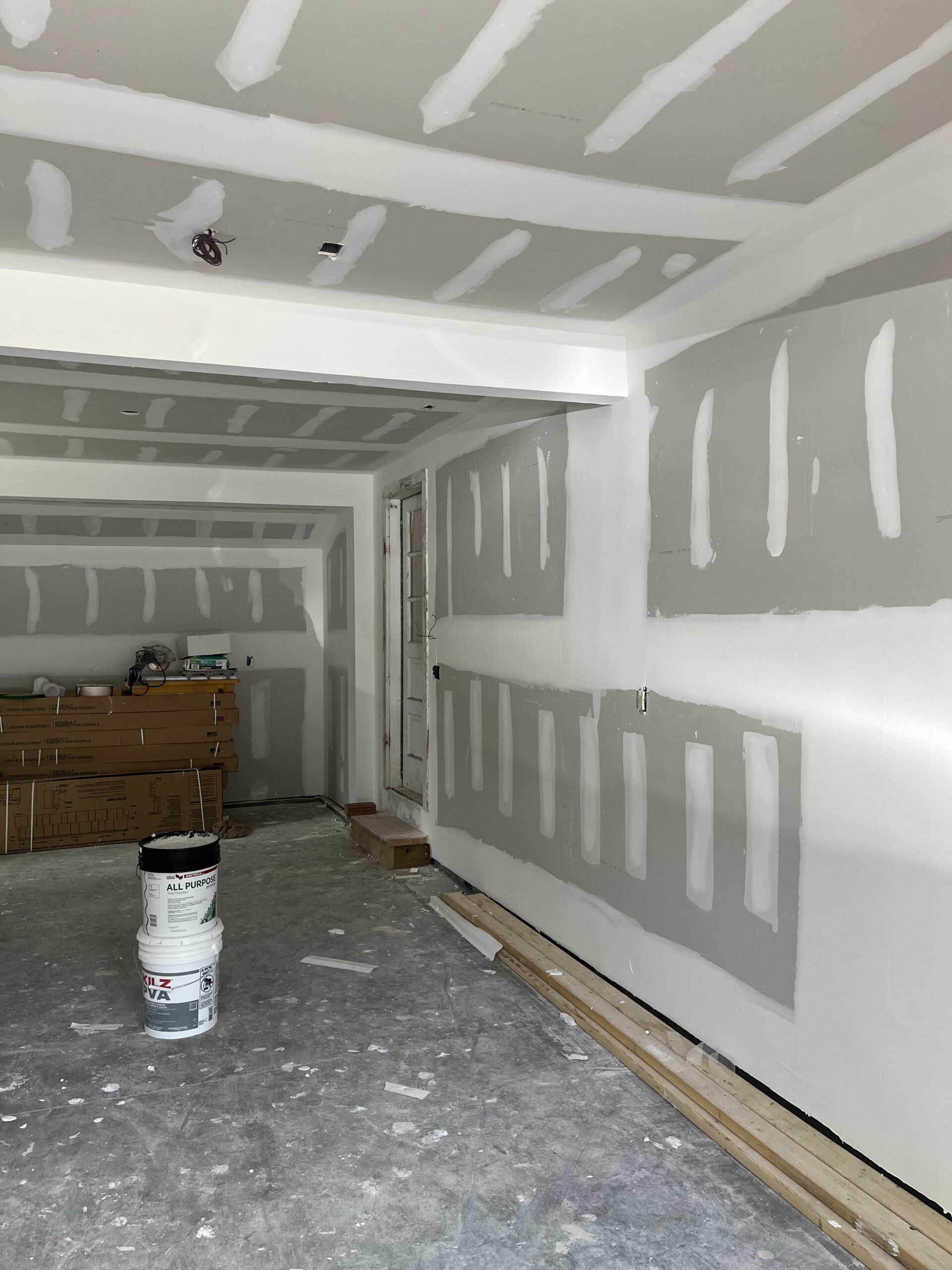 Drywall installation project