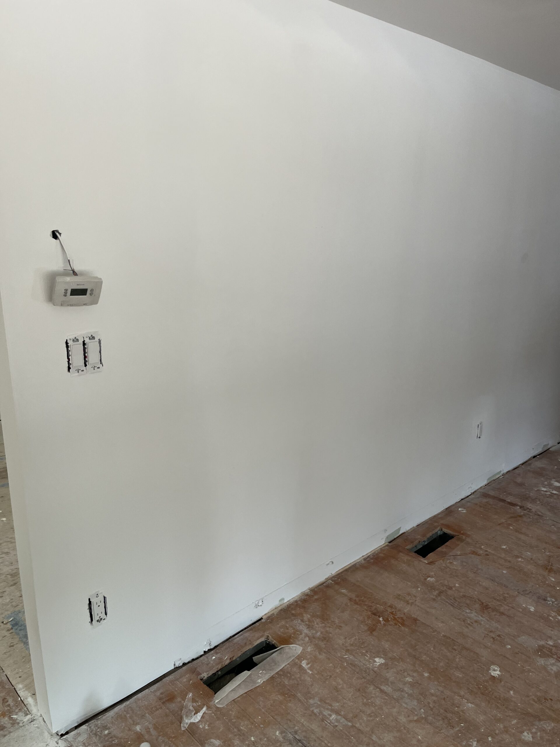 Ceiling and wall drywall work
