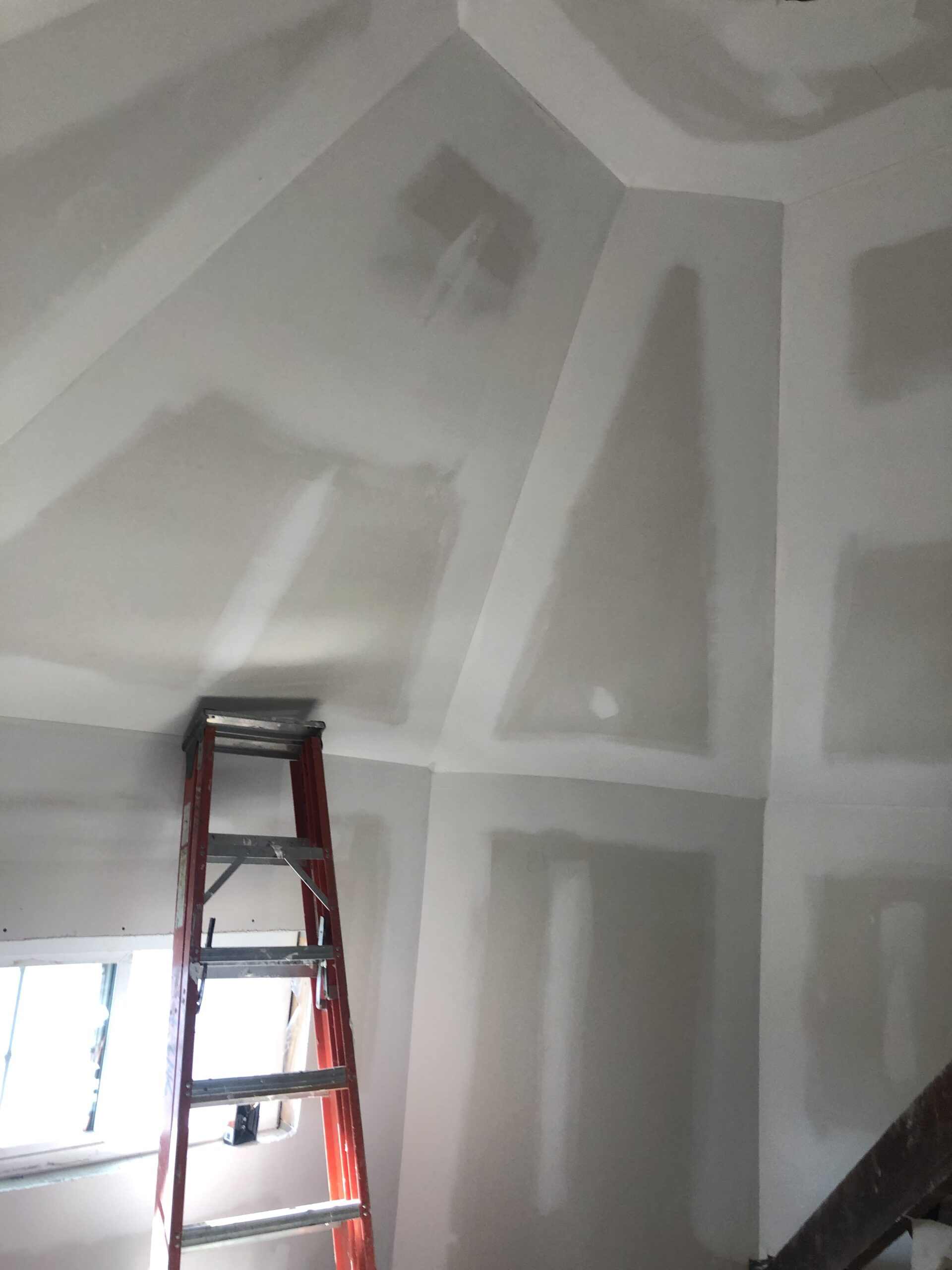 Ceiling and wall drywall work