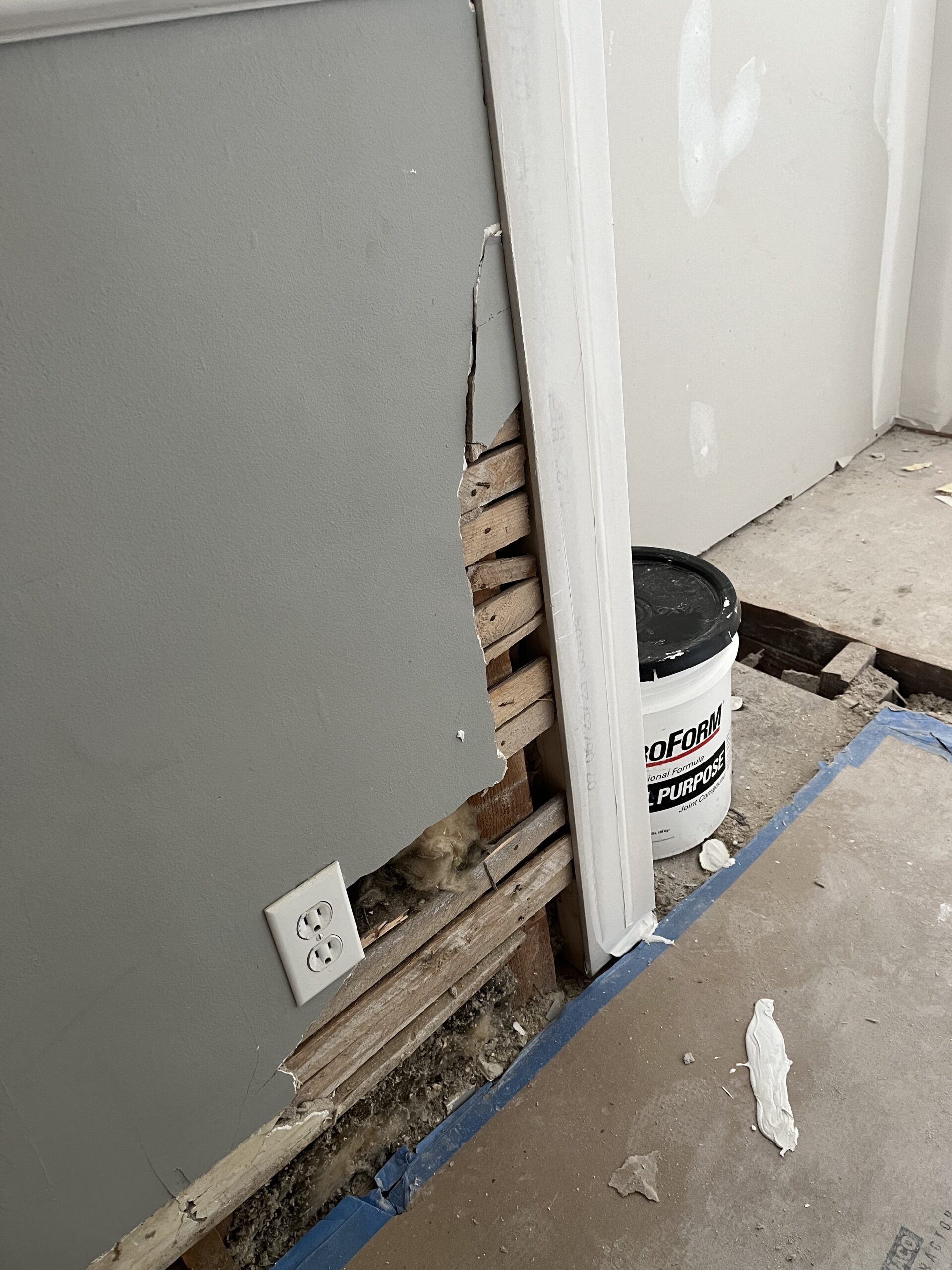 Drywall installation project