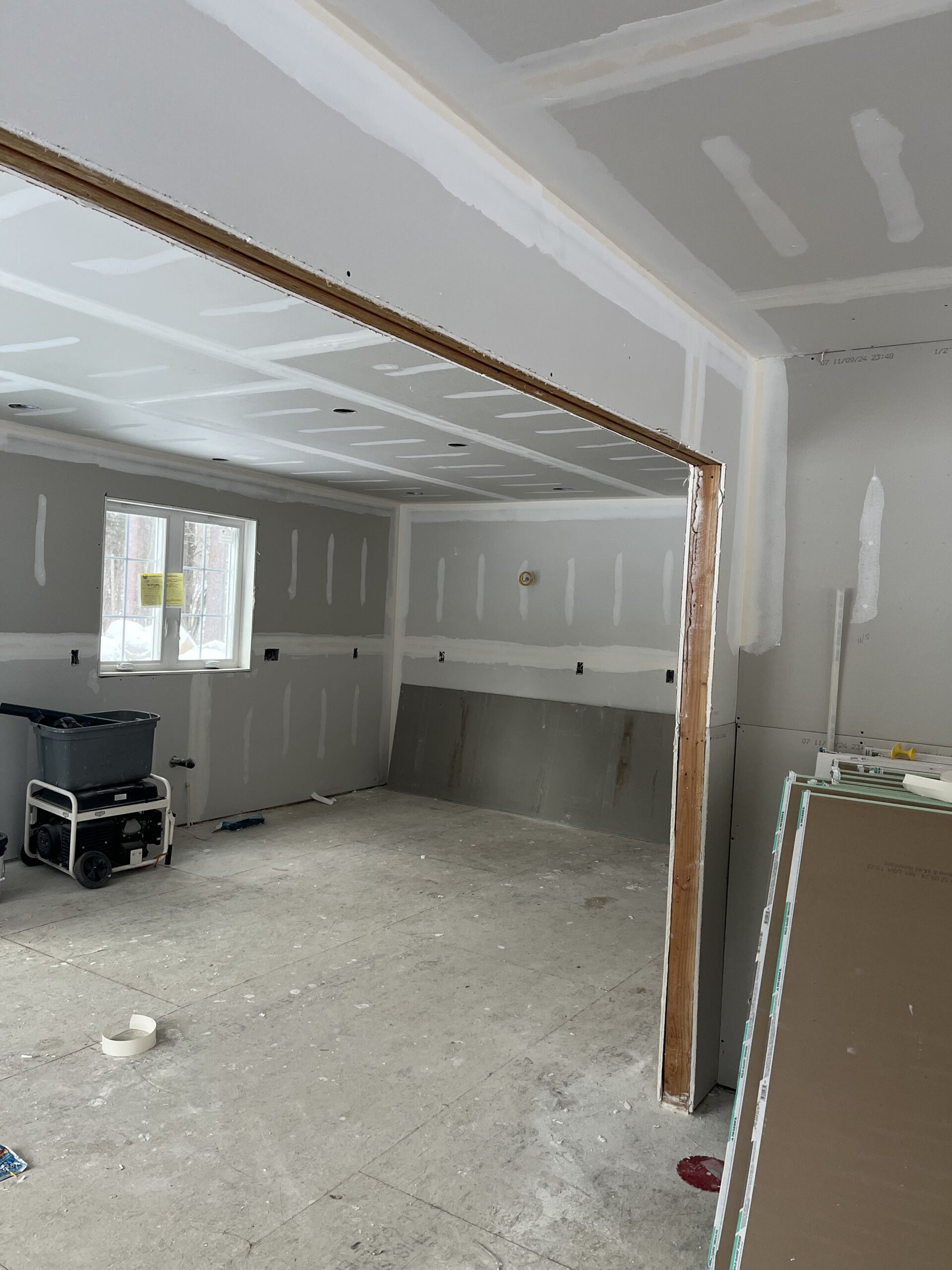 Drywall installation project